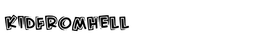 Kid From Hell font