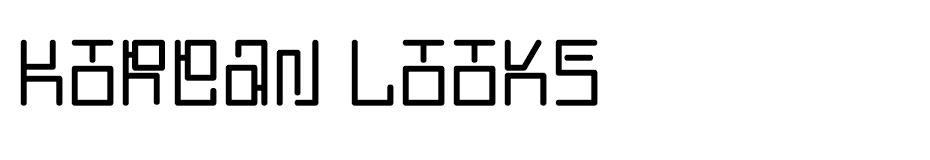 Korean Looks font