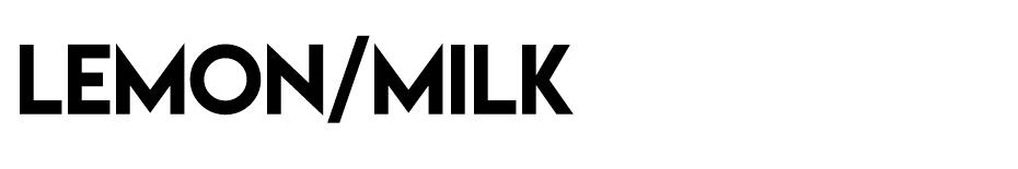 Lemon Milk font