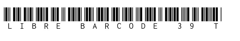 Libre Barcode 39 Text free font
