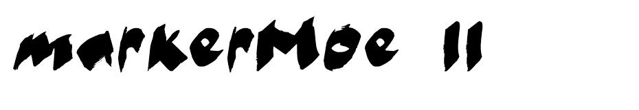 markerMoe II font