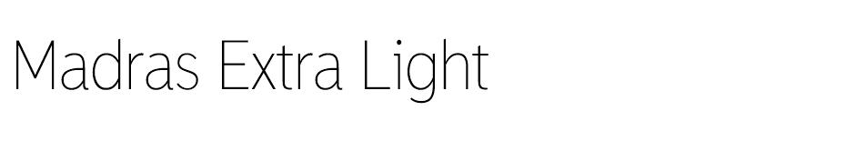 Madras font