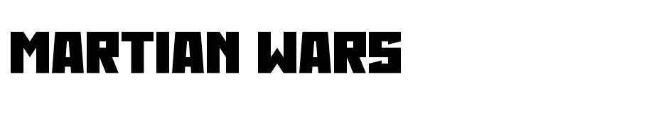 Martian Wars font