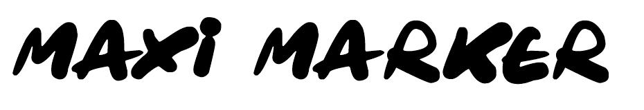 Maxi Marker font