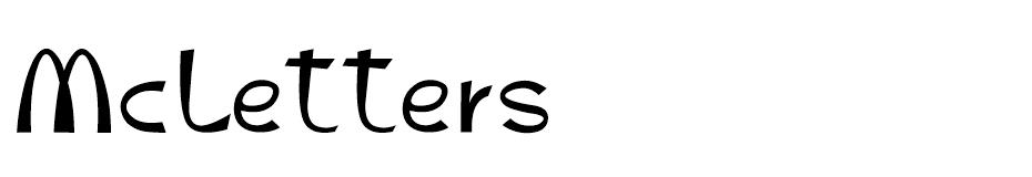McLetters font