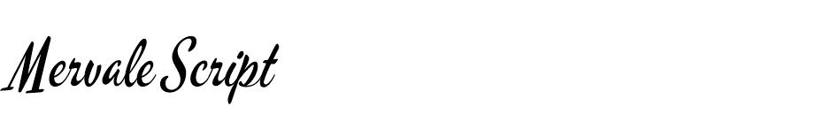 Mervale Script Font font