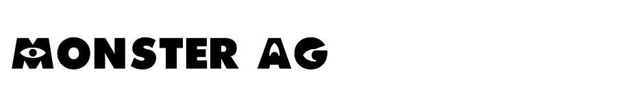  Monster AG font