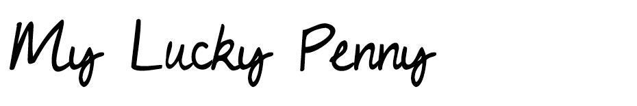 My Lucky Penny Font font