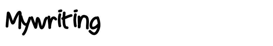 Mywriting Font font