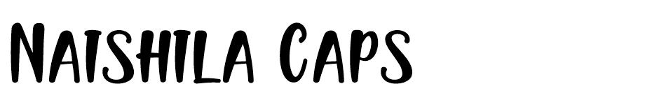 Naishila Caps font