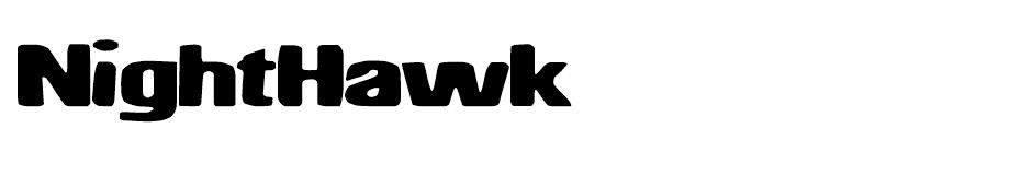 Night Hawk font