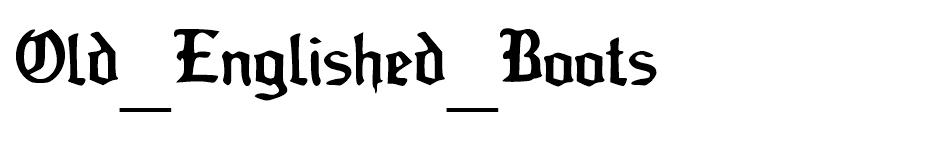 Old Englished Boots font