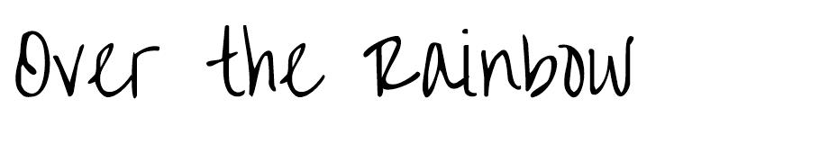 Over the Rainbow Font font