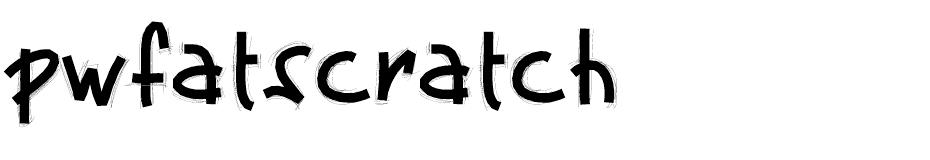 PW Fatscratch font