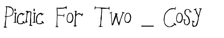 Picnic For Two - Cosy font