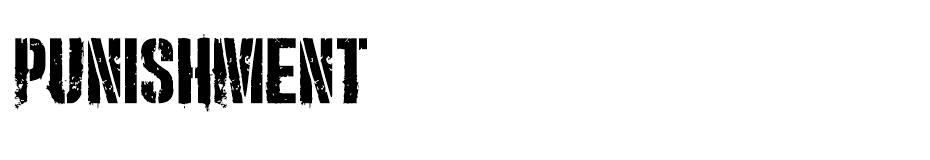 Punishment font