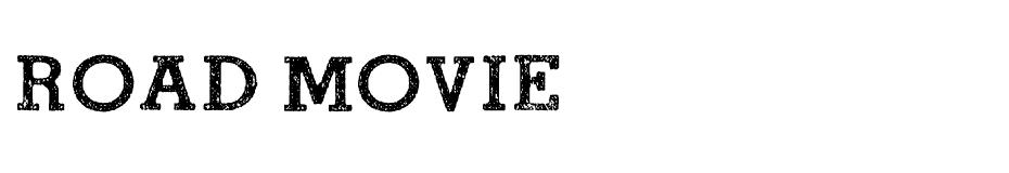 ROAD MOVIE Font font