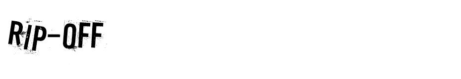 Rip-off Font font