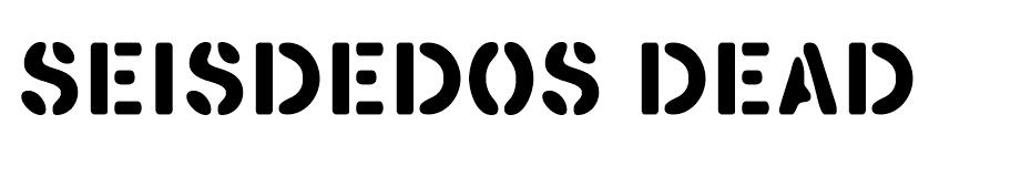 SEISDEDOS DEAD font
