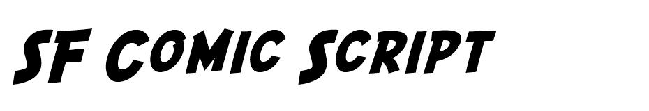 Sf Comic Script Free Font Sf Comic Script Free Font