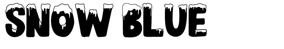 SNOW BLUE font