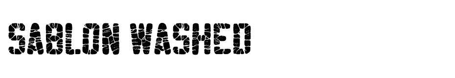 Sablon Washed Font Family font