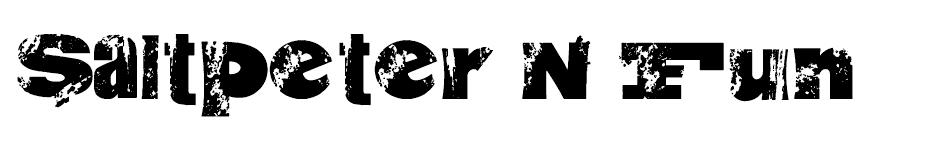 Saltpeter N Fungus Font font
