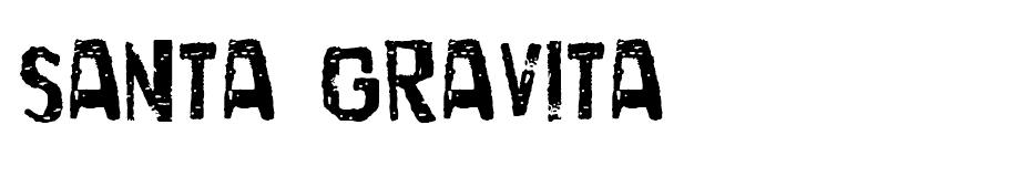 Santa Gravita Font font