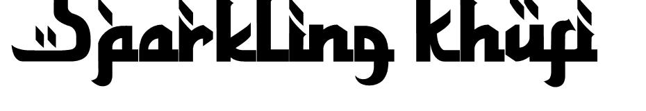 Sparkling Khufis font
