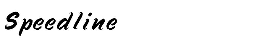 Speedline font