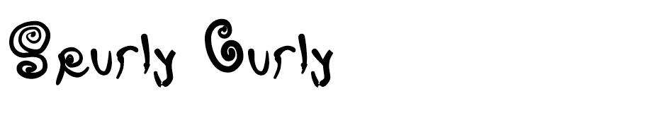 Spurly Curly font
