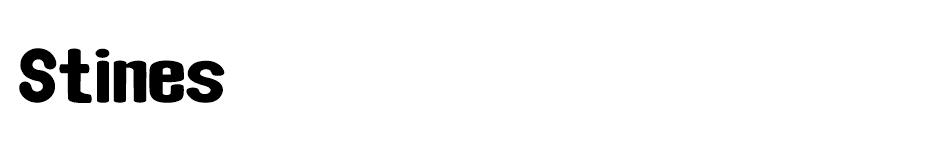 Stines font