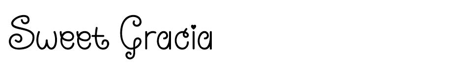 Sweet Gracia font