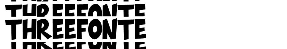 THREEFONTE font