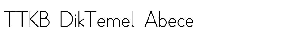 TTKB Dik Temel Abece font