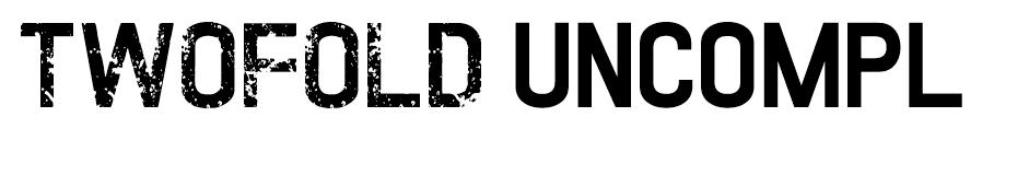 TWOFOLD uncomplete DeSigN Font font