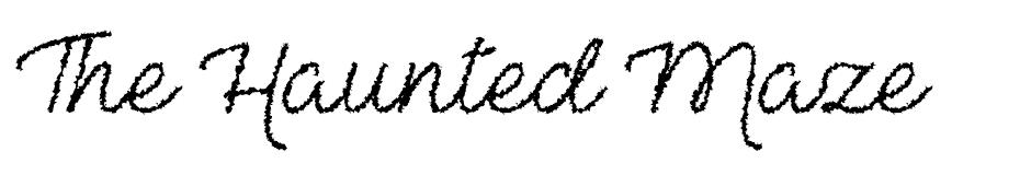 The Haunted Maze Font font