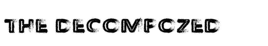 The Decompozed Font font