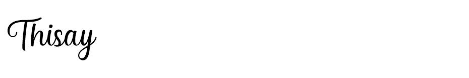 Thisay font