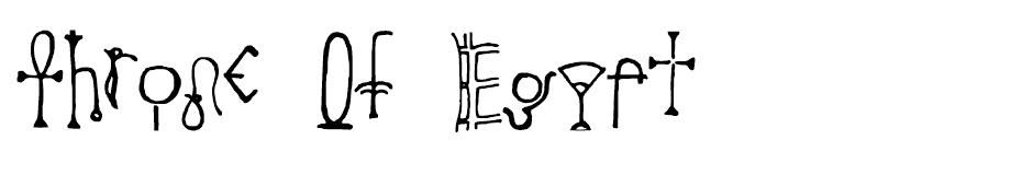 Throne Of Egypt font