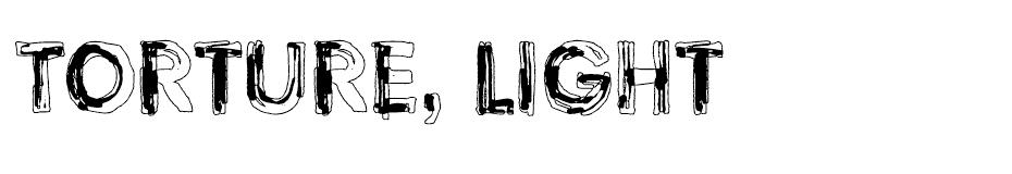 Torture, Font Family font