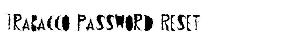 Trabacco Password Reset Font font