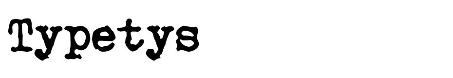 Typetys Font font