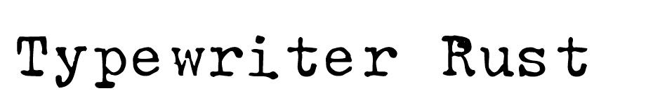 Typewriter Rustic RNH font