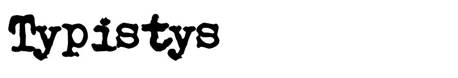 Typistys Font Family font