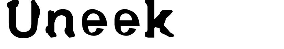 Uneek Font font