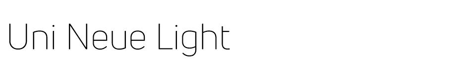 Uni Neue font