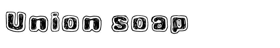 Union soap Font font