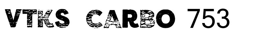 vtks carbo 753 Font font