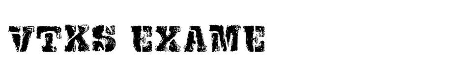VTKS EXAME Font font